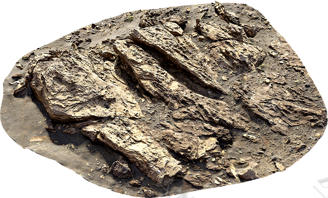 石块石头山体岛屿3d模型fbx格式贴图403