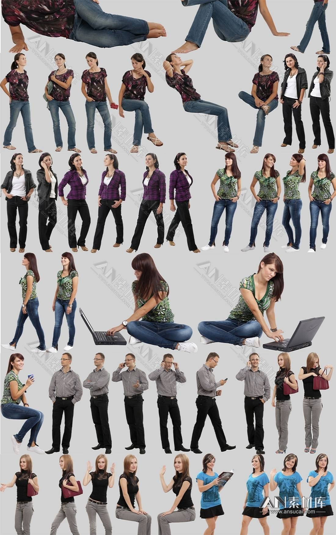 vizpeoplecasualv1后期悠闲人物png素材an素材